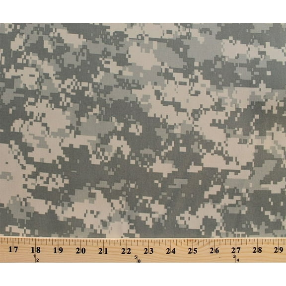 Army Digital Camouflage Olive Green/Tan Conceal Nylon Fabric by the Yard D910.03