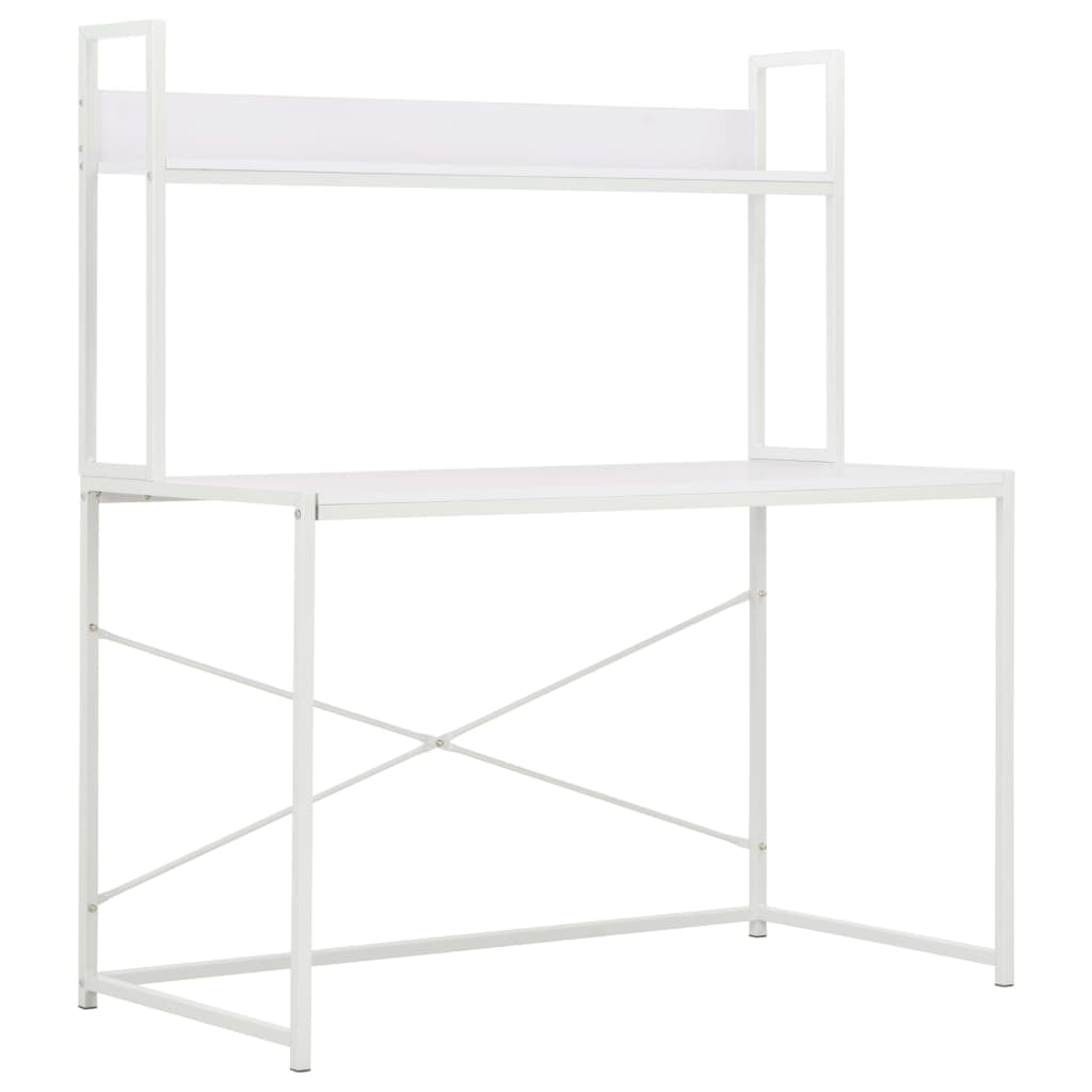 Lowestbest Computer Desk, Modern Writing Office Desk, PC Laptop Table for Home Office, White Lowestbest Computer Desk, Modern Writing Office Desk, PC Laptop Table for Home Office, White
