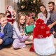 thumbnail image 4 of Bolsa de regalo de Papá Noel de Navidad, bolsas de regalo de tela, bolsas con cordón de Navidad para bolsas de juguete, decoración para fiestas navideñas, 4 of 5