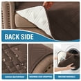 thumbnail image 5 of H.VERSAILTEX Non-Slip Slipcover Machine Washable Loveseat Cover Diamond Pattern Water Resistant Furniture Protector Reversible Stain Pet-friendly , Brown, 5 of 6