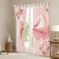 thumbnail image 3 of Manfei Girly Pink Bowknot Curtains Pack of 2 (42x84 Each), Vintage Romantic Rose Curtains Blackout, Fairy Tale Princess Bedroom Curtains, Curtains and Drapes Decor, 3 of 6