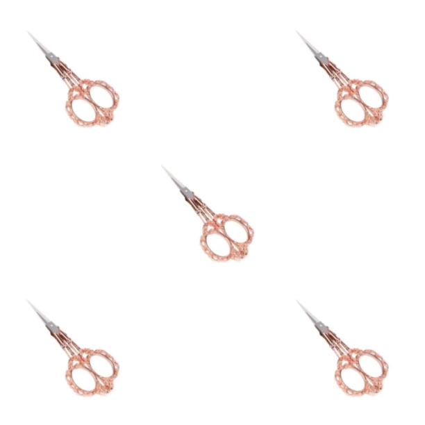 Riwesomey Tijeras de costura profesionales para sastres y costura Tijeras de bordado de amplia aplicación rose sissor gold Type2 NO2