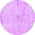 thumbnail image 1 of Ahgly Company Indoor Round Persian Purple Traditional Area Rugs, 5' Round, 1 of 4