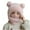 Pink, variant on Lorytime Kids Winter Hat with Neck Warmer Attached Warm Scarf Bear Ears Cap Windproof Double Layer Hat 3-6 Years