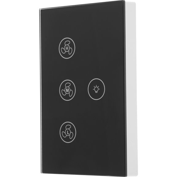 Ventilador de techo inteligente con WiFi, luz de pared, interruptor de control de vida útil para el hogar