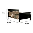 thumbnail image 5 of Louis Philippe III Queen Bed, Black, 5 of 5