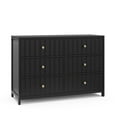 thumbnail image 3 of Graco Teddi 6 Drawer Nursery Double Dresser, Black, 3 of 16