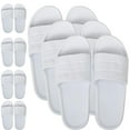 thumbnail image 3 of 50 Pack of Bulk Wholesale Waterproof Flip Flop Slides Sandals for Women, Weddings, House Guests, Indoor and Backyard Outdoor in White, 3 of 7