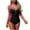 Pink, variant on Swimsuit One Piece for Women, One Piece Swimwear for Ladies, Womens Sheer Mesh Panel Solid Color Tank 1 Piece Swimsuit