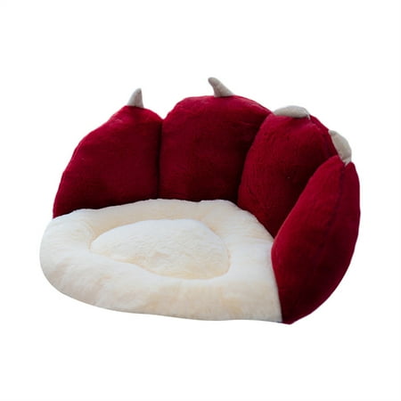 

Simulated Cat Paw-Shaped Seating Cushion Patchwork Back Support Soft Reading/Lounging Comfy Decor Pads for Carpet Home