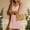 Pink, variant on Women's V Neck Gingham Spaghetti Strap Mini Dress, Plaid Flared A-Line Summer Casual Short Dress Blue M(M)