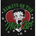 thumbnail image 2 of Betty Boop Christmas Xmas Nice List Women's T Shirt Ladies Tee Brisco Brands S, 2 of 5
