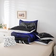 thumbnail image 6 of jejeloiu Gamepad Gamer 7-Piece Twin Bedding Sets,Modern Video Game Bedding Comforter Set,Blue Black Sheet Sets For Boys Kids,Luxury Bedroom Decor Reversible, 6 of 8