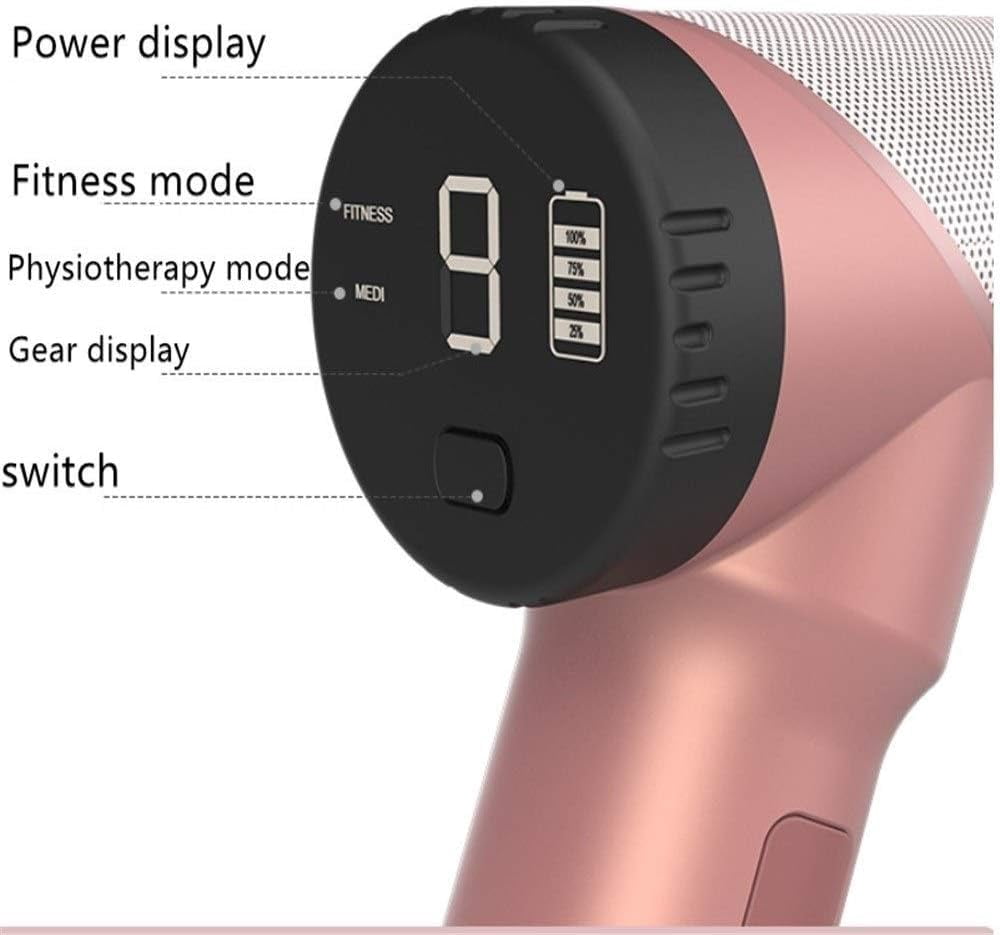 Massage Shock Gun Gun Gun Cervical Fascia and Muscle Relaxation Massage Instrument Electric Gun high Frequency Vibration Exercise T.h  e.r.a.p  y Device