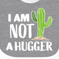 thumbnail image 4 of Inktastic I Am Not a Hugger with Cactus Boys or Girls Baby Bib, 4 of 4