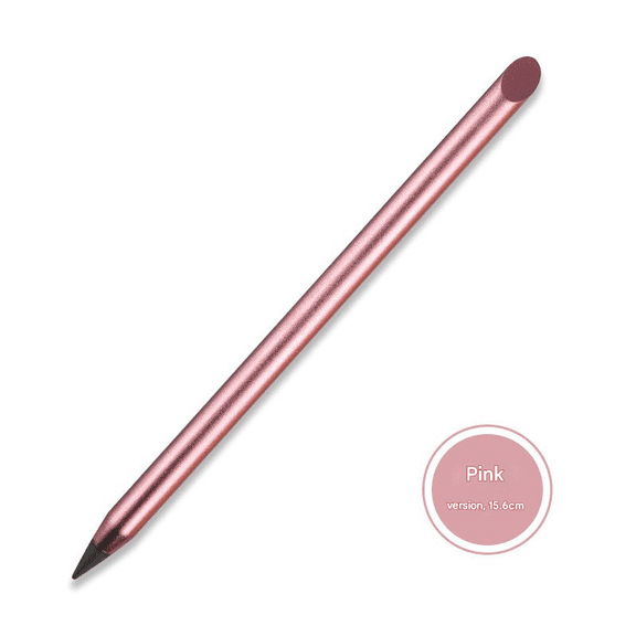 Metal Inkless Pencil, Convenient Durable Technological Pencil, The Writing Can Be Erased with an Eraser, No Ink, No Sharpening Required