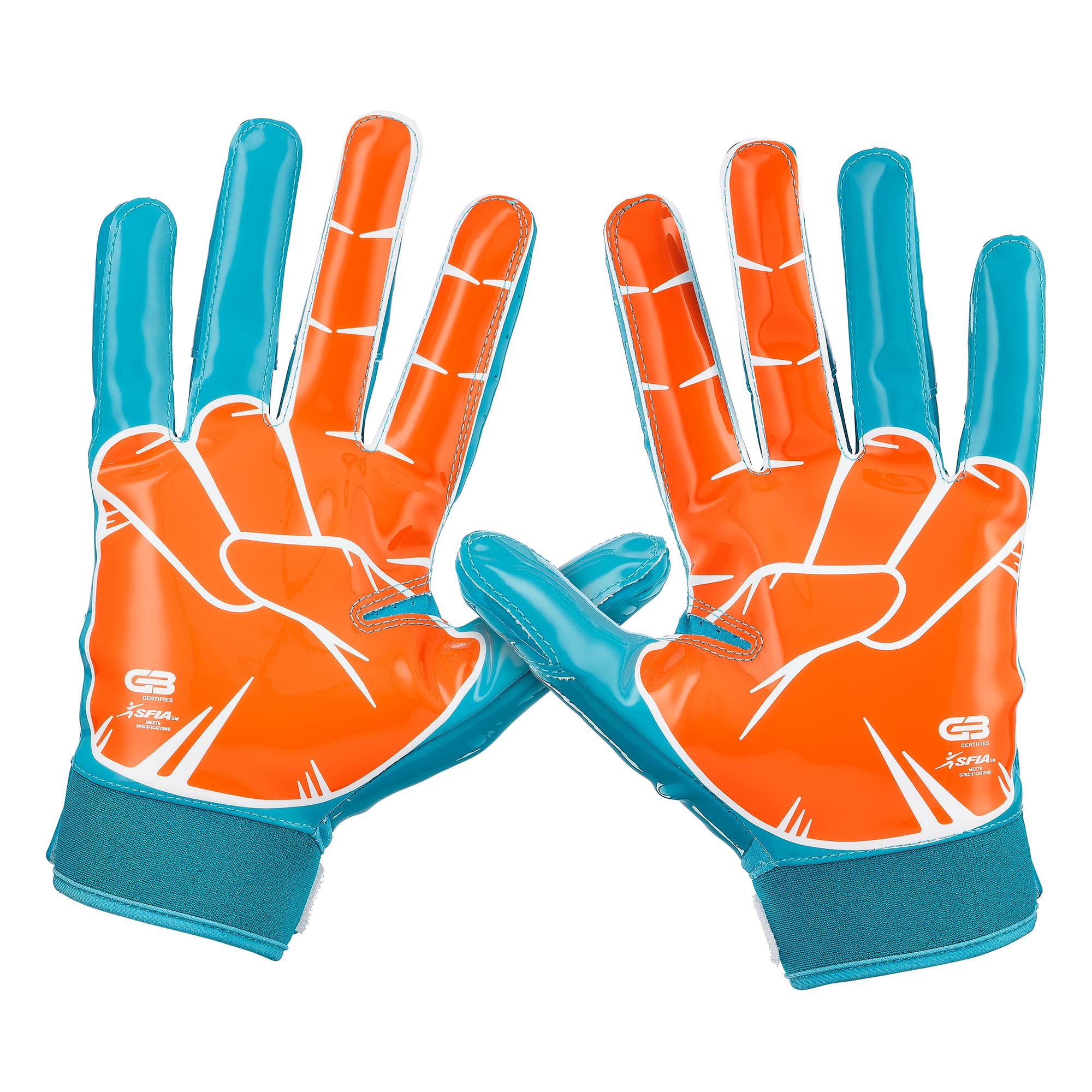 Grip Boost Orange Shaka Football Gloves - Adult Sizes – SHRUUMZ