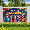thumbnail image 6 of Colorful Design Day of the Dead Festive Banner Skull Decoration Mexican Festival for Celebrations Cultural Events Parties, 6 of 8