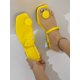 thumbnail image 2 of Women Round Decor Toe Post Thong Sandals, Artificial Patent Leather Fashion Sandals, 2 of 4