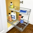 thumbnail image 6 of LYNK PROFESSIONAL 11.5"W x 21"D Slide Out Under Sink, Pull Out Cabinet Organizer, Chrome, 6 of 8