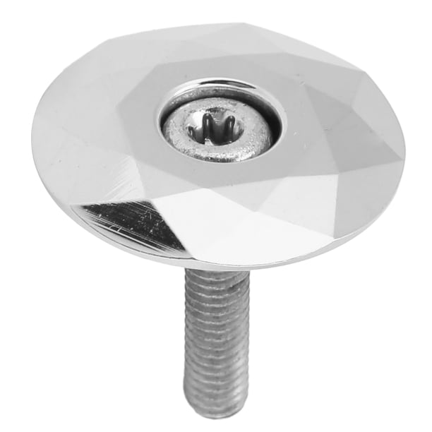 Cubierta Superior Del Auricular, Cubierta Superior Del Vástago Del Auricular De La Bicicleta De Montaña Cubierta Superior Del Auricular Forma De Diamante Con Pernos Para Fyydes Plata