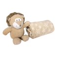 thumbnail image 4 of SONA G DESIGNS Baby Unisex Soft Blanket with French Terry Small Plush Toy Git Set Lion Elephant Bear - Embroidery Available Beige Lion Set, 4 of 8