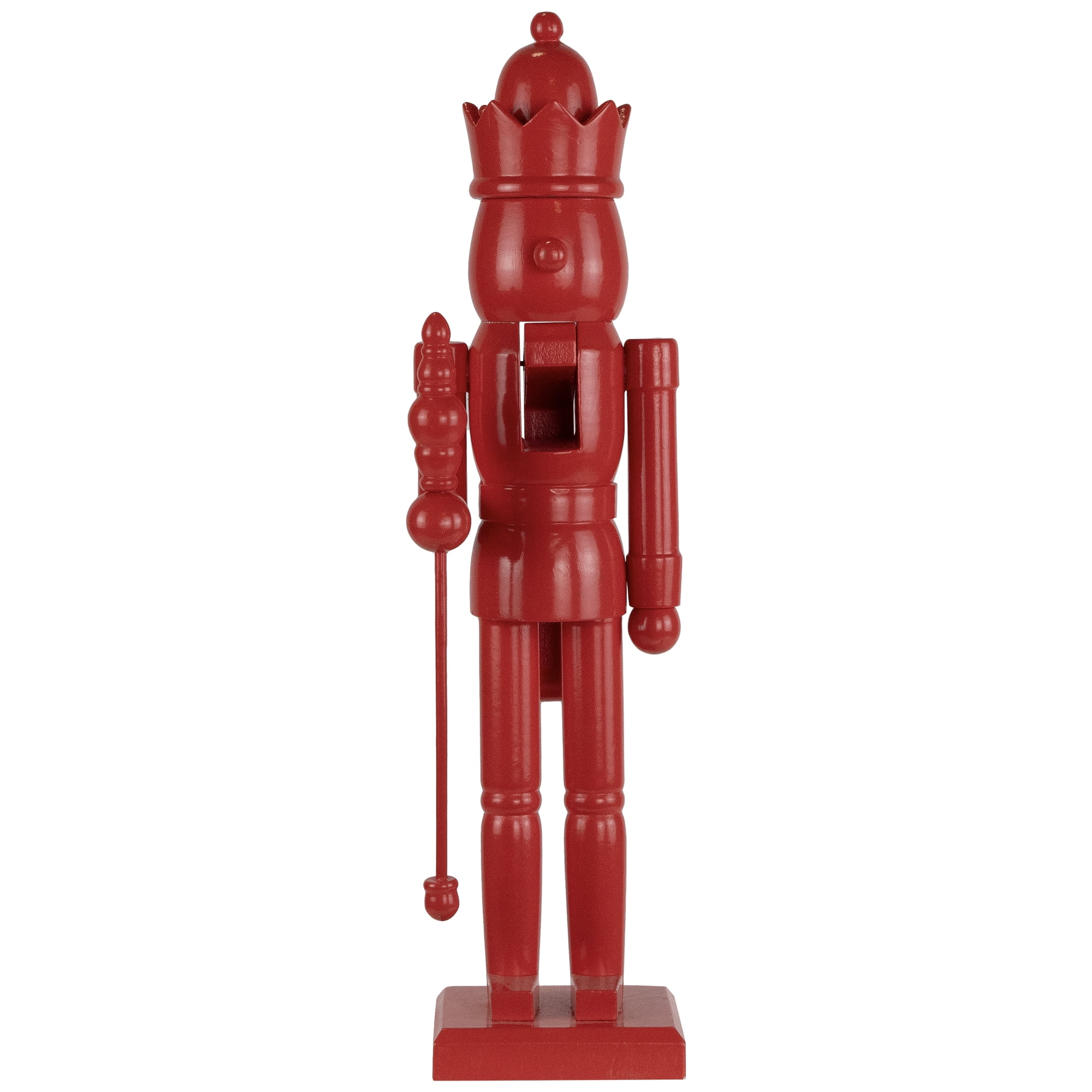 Northlight Nutcracker King with Crown and Scepter Standing Christmas Figure - 15" - Red