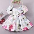 thumbnail image 3 of Disney-vestido estampado de Minnie Mouse para niños y niñas, manga hinchada, princesa linda, ropa informal para bebés de 2 a 10 años, Verano, 3 of 5