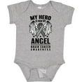 thumbnail image 3 of Inktastic My Hero is Now My Angel Brain Cancer Awareness Boys or Girls Baby Bodysuit, 3 of 5