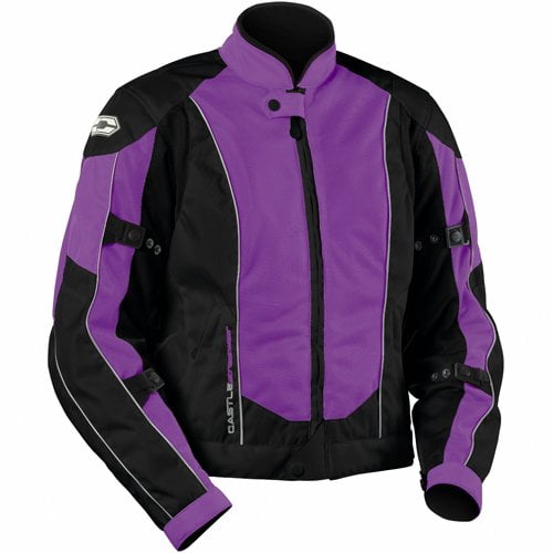 Castle Streetwear Womens Turbine Motorcycle Jacket Grape Size 12