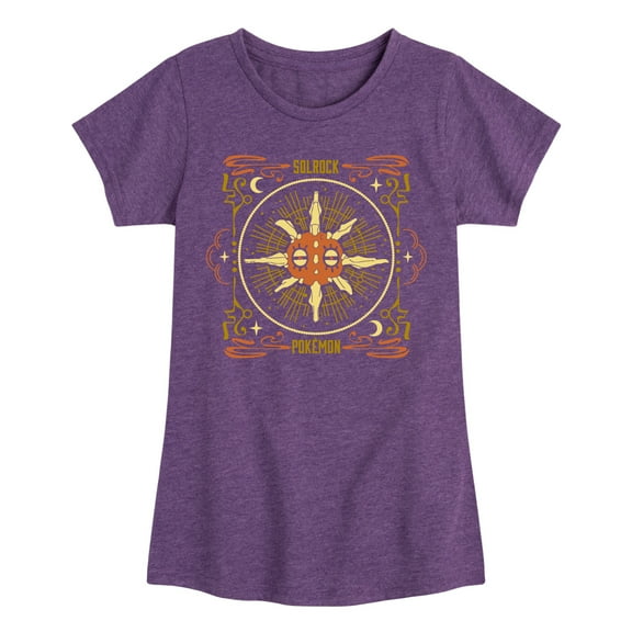 Pokémon - Solrock Celestial - Girl's Youth Fitted Short Sleeve Graphic T-Shirt