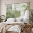 thumbnail image 3 of Sage Green Ombre Tapestry for Bedroom Wall Hanging Tapestry, Vintage Shabby Abstract Plaid Art Ceiling Backdrop Tapestries Poster Blanket Wall Decor for Teens Room Living Room Dorm 39" x 59", 3 of 8