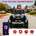 thumbnail image 3 of iRerts 12V Electric Ride on UTV, Powered Ride on Cars with Parent Remote Control, LED Lights, Music Player, Front Shock Absorbers, Ride on Toys for Kids Boys Girls Ages 3-4, Black, 3 of 8