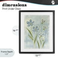 thumbnail image 4 of Stupell Industries Contemporary Blue Petals Contour Black Framed Print Under Glass, 13 x 16, by Kim Allen, 4 of 8