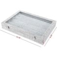 thumbnail image 2 of Nuevo, organizador de aretes adecuado, soporte de aretes con cubierta transparente de terciopelo y caja de almacenamiento de 40 pares de aretes, joyero, 2 of 5