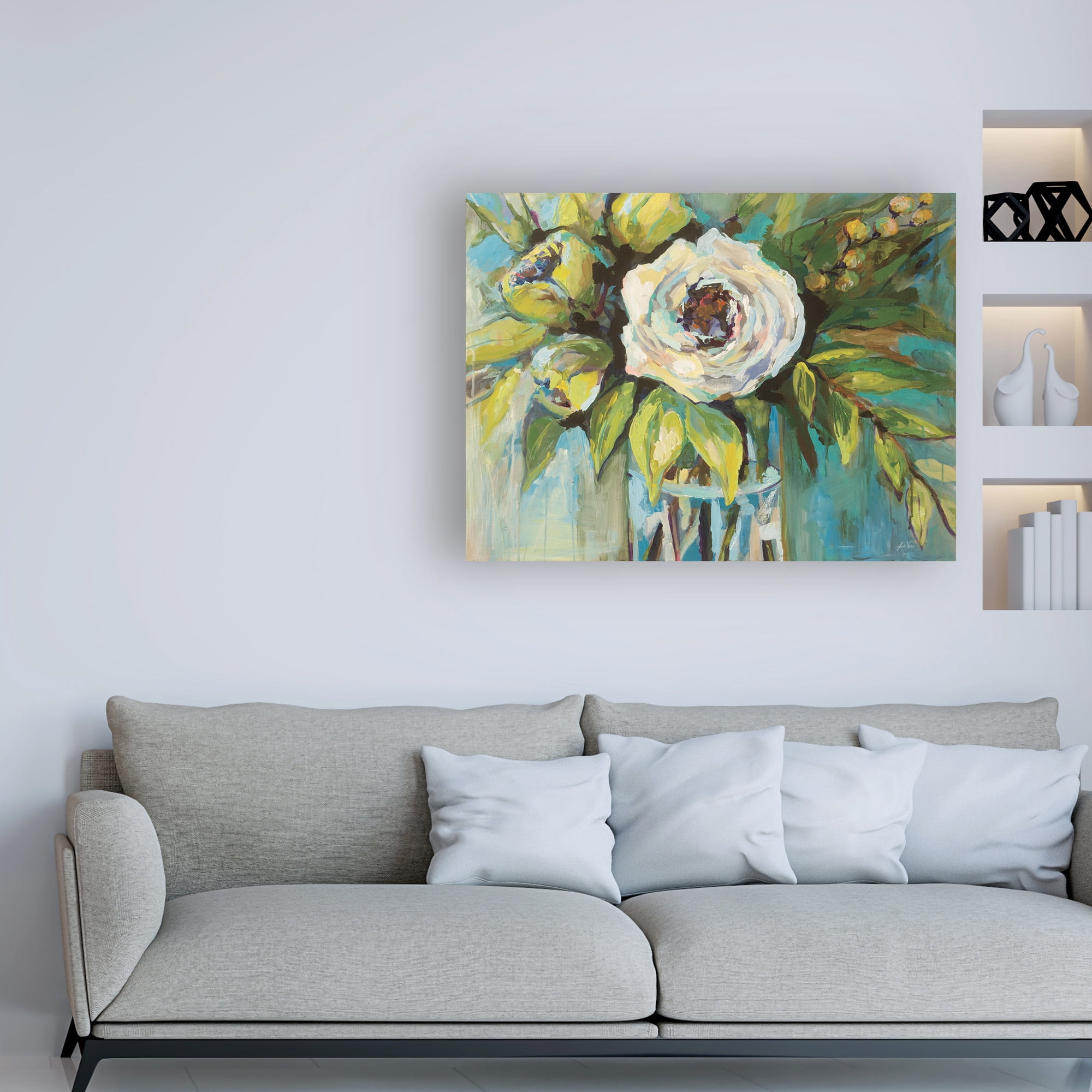 Trademark Fine Art 'Aqua Solo' Canvas Art by Jeanette Vertentes