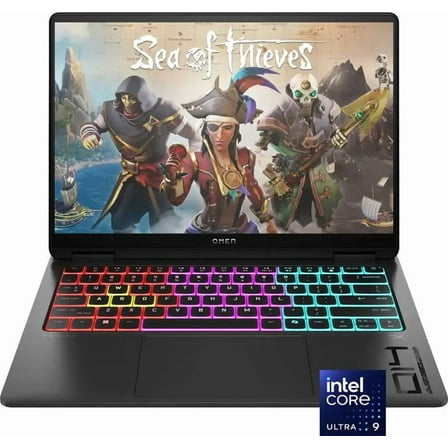 HP OMEN - Transcend 14" 120Hz 3K OLED Gaming Laptop - Intel Core Ultra 9-285H - 32GB Memory - NVIDIA GeForce RTX 5070 - 1TB SSD - Shadow Black