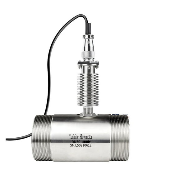 DN15/20/25/32/40 High Accuracy Stainless Steel 304/316 Turbine Flow Meter for water hydraulic oil Gasoline kerosene diesel pulse ,Durable Brass Construction