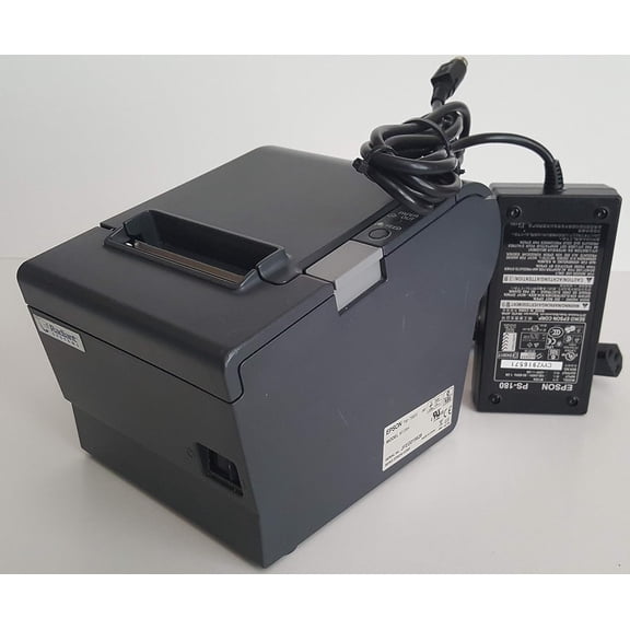 Restored Epson TM-T88IV Thermal Receipt Printer USB Interface with Power Supply, High-Speed POS Printing (Refurbished)