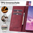 thumbnail image 5 of Compatible for Samsung Galaxy S10 Plus 6.4 Inch Wallet Case, Luxury PU Leather RFID Blocking Flip Case with Card Slots Holder Kickstand Magnetic Clasp Cover Soft Silicone Shockproof Folio Case,Red, 5 of 14