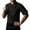 Black, variant on Men's Summer Thin Short Sleeved Short Sleeved Stand Up Collar Double Chef Overalls