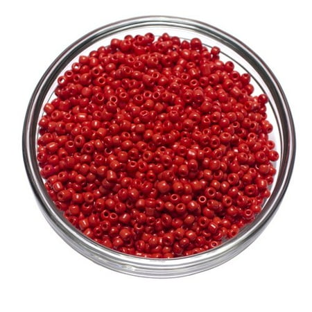 Cousin Red Seed Beads, 1.41 Oz., 1 Each