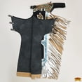 thumbnail image 6 of Hilason Handmade Genuine Leather Chaps Adult Handtooled Rodeo Bull Riding, 6 of 6