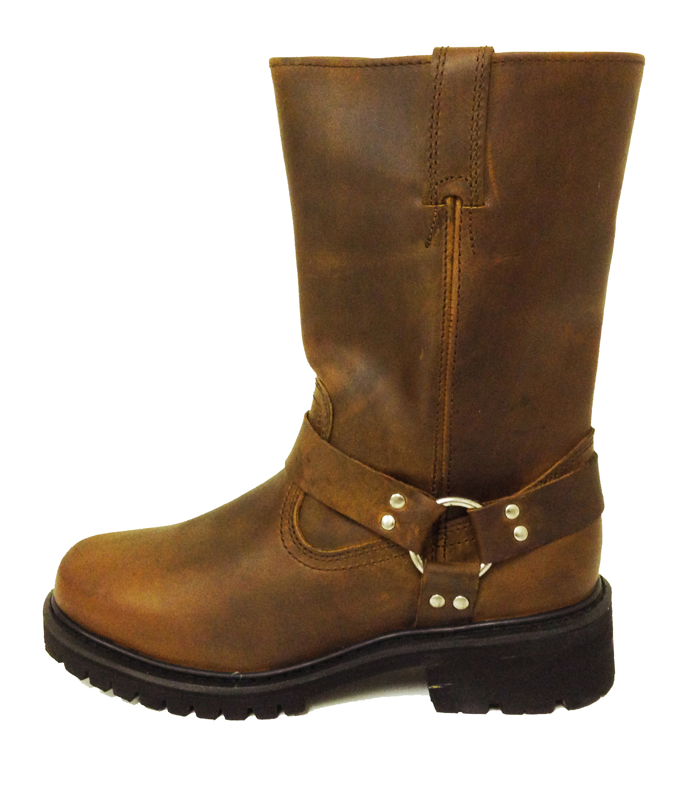 Men's Motorcycle Boots Engineer Harness Full Grain Leather 12" Classic Biker Riding - image 3 of 3