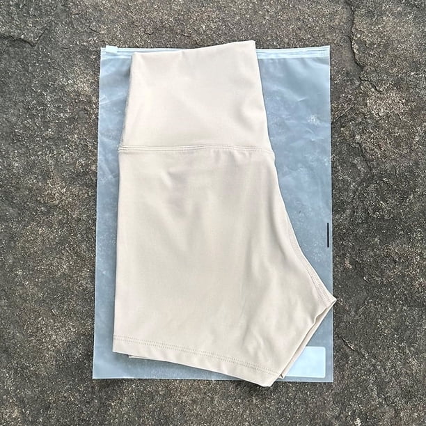 Pantalones cortos deportivos ajustados de cintura alta, ropa de yoga, pantalones cortos de nailon, pantalones elásticos altos ajustados para mujer