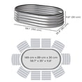 thumbnail image 3 of Outsunny 2Pcs 5 x 3 x 1 ft Galvanized Raised Garden Bed, Silver, 3 of 10