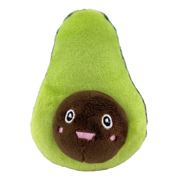 Vibrant Life Avocado Cat 3.14" Plush Toy with Bungee