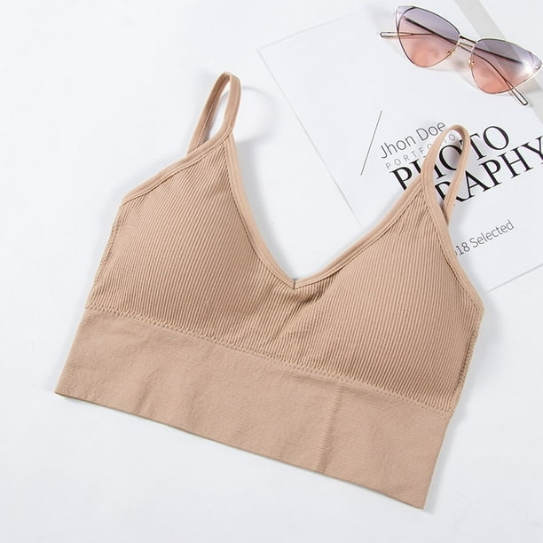 1/2 Uds. De sujetadores para mujer, sujetador Sexy sin costuras, tipo U, sin espalda, Bralette, Top de realce, sujetador sin aros para mujer, sujetador acolchado suave para mujer Tan Jianjun unisex