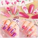thumbnail image 2 of Flower Nail Art Decals Sticker Nail Art Design Flower Rose Nail Art Stickers 24 Sheets Water Transfer Nail Decals for Women Flowers for Nails Decorati, 2 of 4