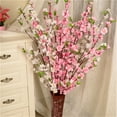 thumbnail image 3 of 65cm Artificial Flowers Peach Blossom Simulation Flower For Wedding Decoration Home Decor, 3 of 6